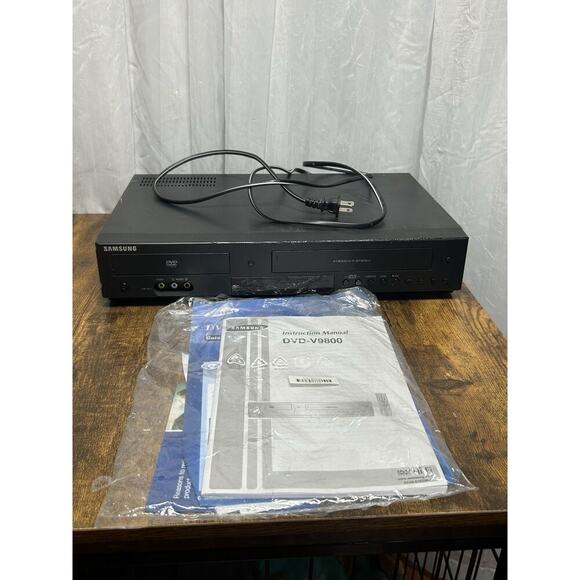 Samsung DVD-V9800 DVD VHS Combo Player HDMI 4Head Hi-Fi No Remote READ - Picture 1 of 15